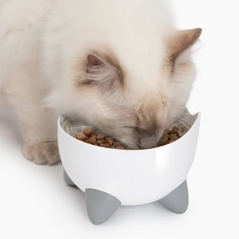 Catit - Kit Abreuvoir et Mangeoire Pixi Combo pour Chats blanc 3.webp