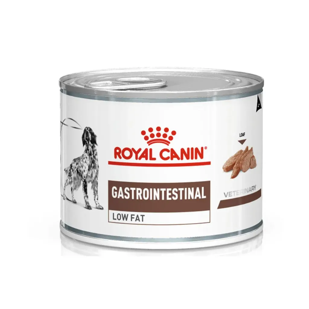[12259] ROYAL CANIN VETERINARY Gastrointestinal Low Fat pour chien - 12 boîtes de 200 g