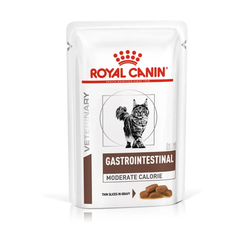 ROYAL CANIN VETERINARY Gastrointestinal Moderate calorie pour chat - 12 sachets de 85 g