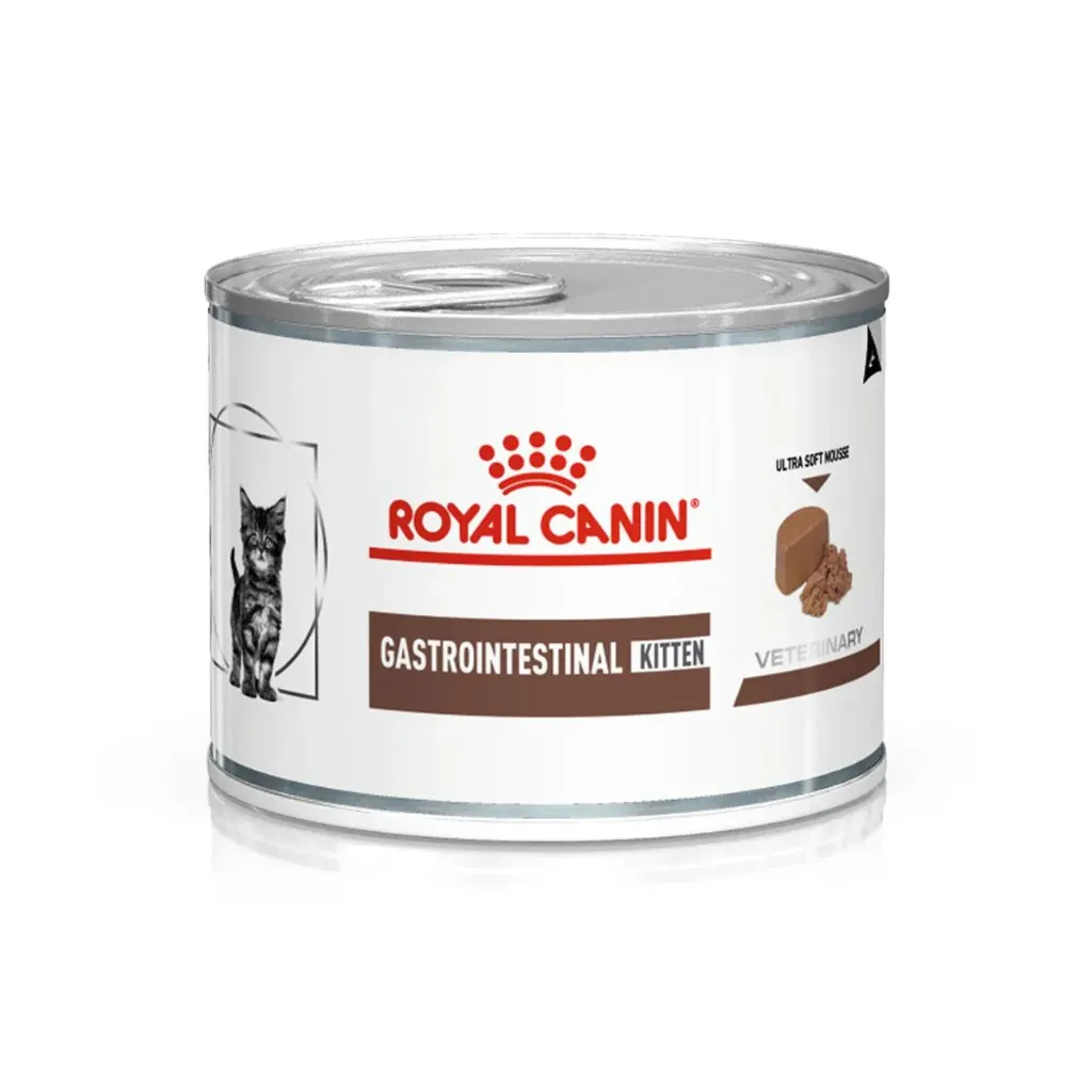 [12305] ROYAL CANIN VETERINARY Gastrointestinal Kitten pour chat - 12 boîtes de 195 g