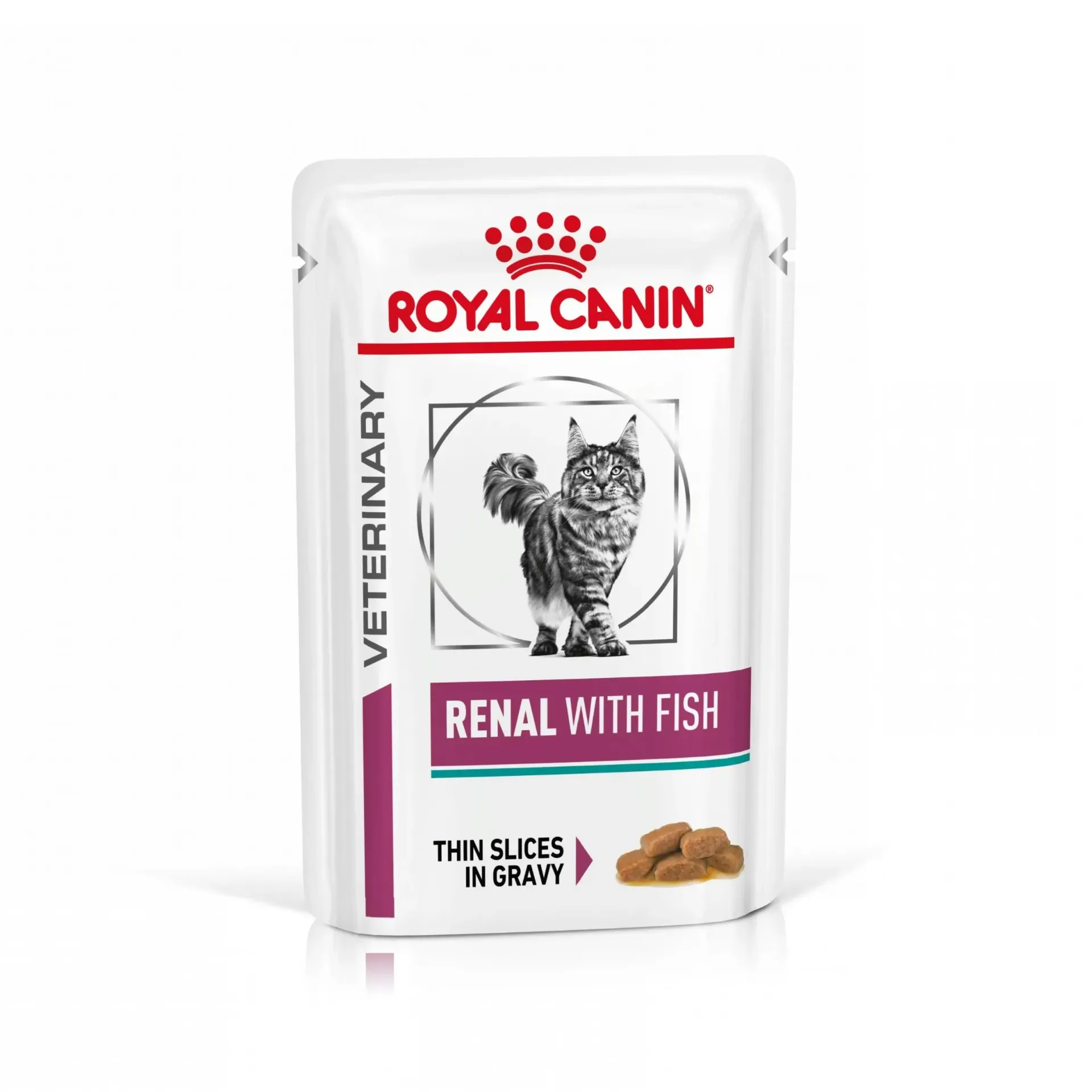 [12684] ROYAL CANIN VETERINARY Renal With Fish pour chat - 12 sachets de 85 g