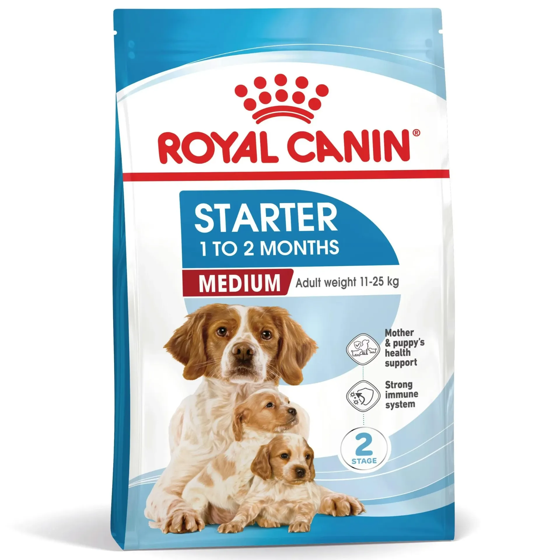 ROYAL CANIN Starter Mother & Babydog 1-2 months Medium Adult Weight 11-25 kg pour chien - Sac de 4 kg
