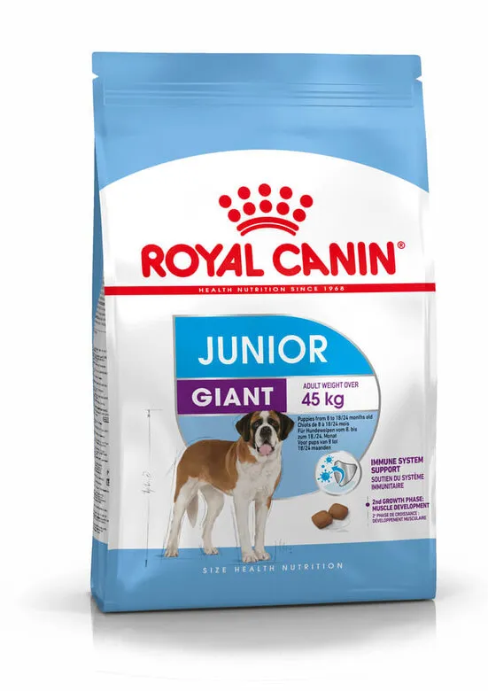 [15031] ROYAL CANIN Junior 8-18/24 months Giant Adult Weight over 45 kg pour chien - Sac de 15 kg