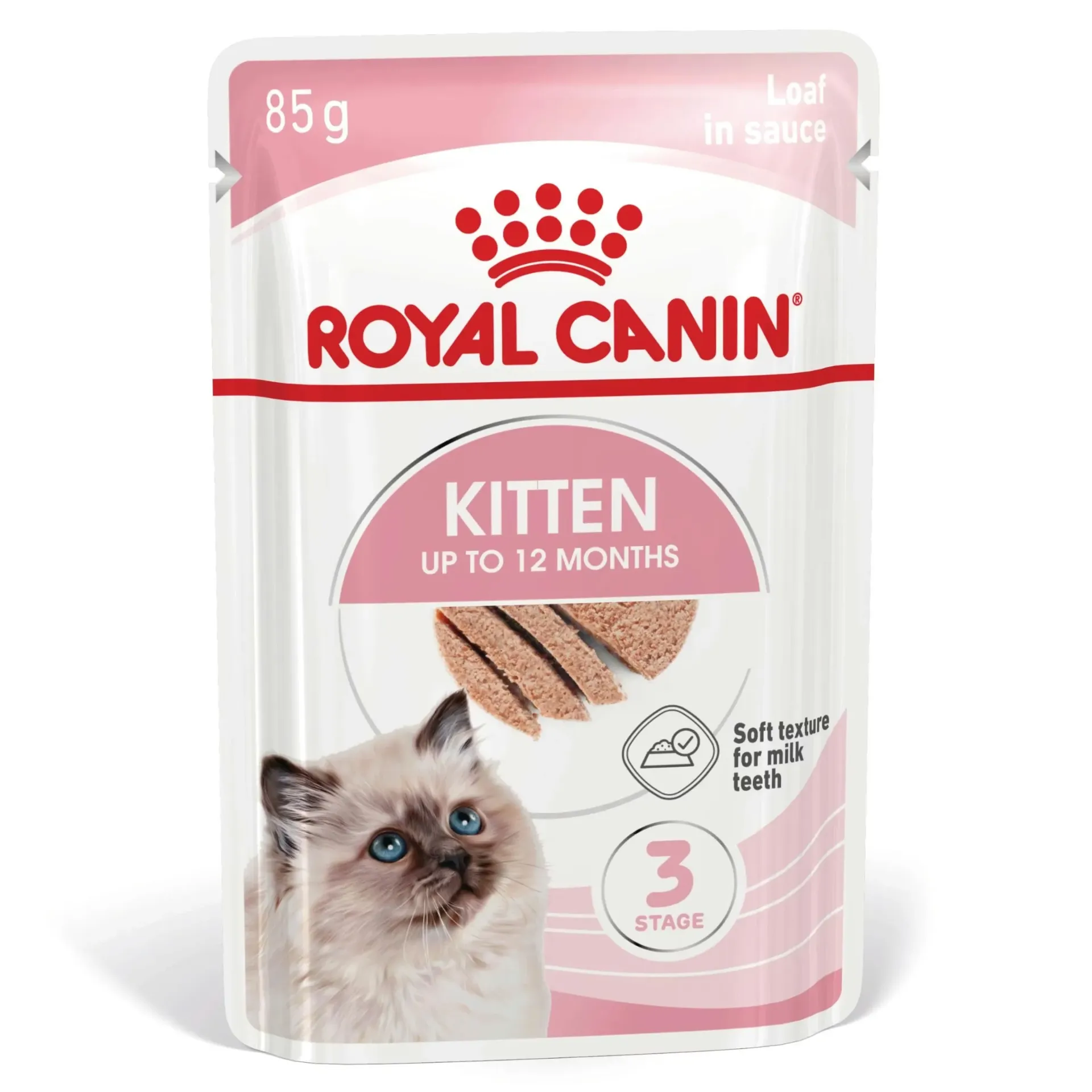[15080] ROYAL CANIN Kitten up to 12 months in Loaf pour chat - 12 sachets de 85 g