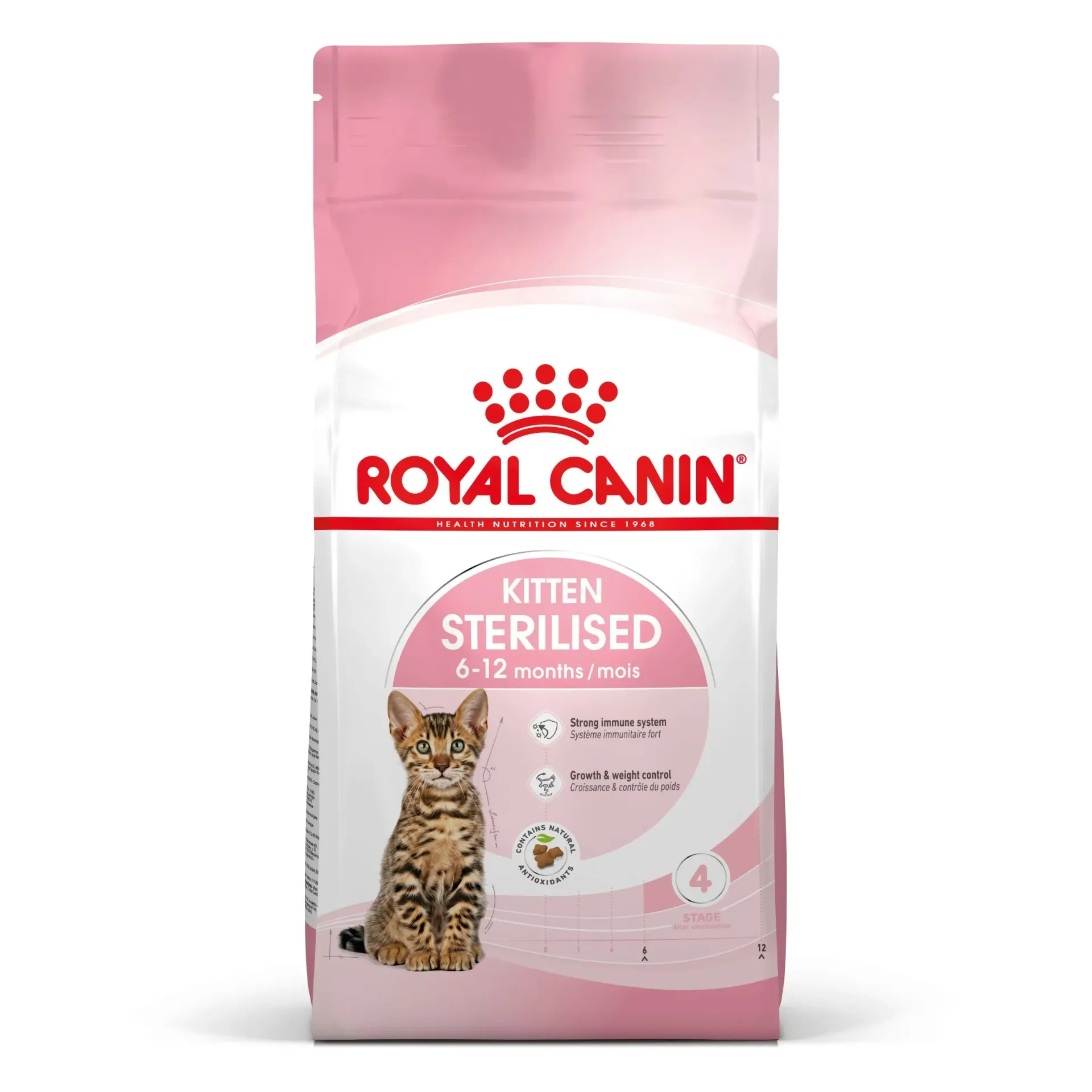 [15089] ROYAL CANIN Kitten Sterilised 6-12 months pour chat - Sac de 2 kg