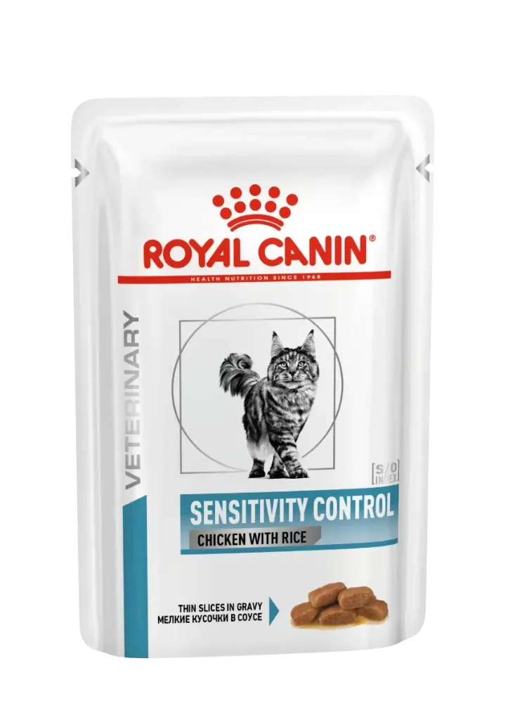 [15532] ROYAL CANIN VETERINARY Sensitivity control Chicken with rice pour chat - 12 sachets de 85 g