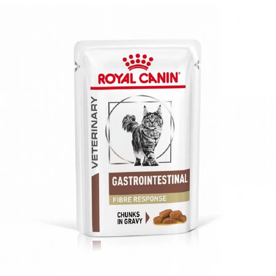ROYAL CANIN VETERINARY Gastrointestinal Fibre Response pour chat - 12 sachets de 85 g