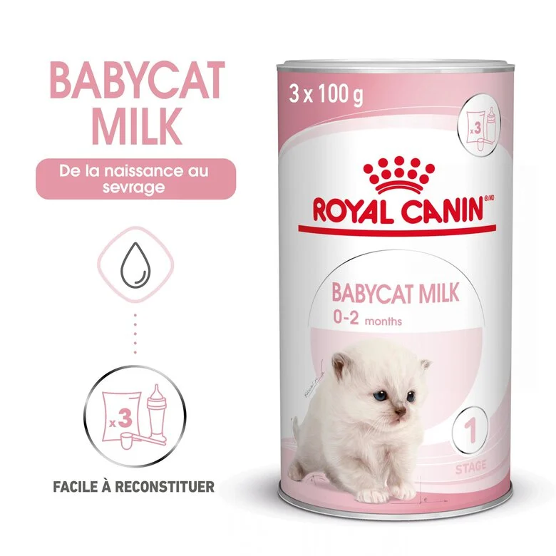 ROYAL CANIN Babycat Milk 0-2 months pour chat - Boîte de 300 g