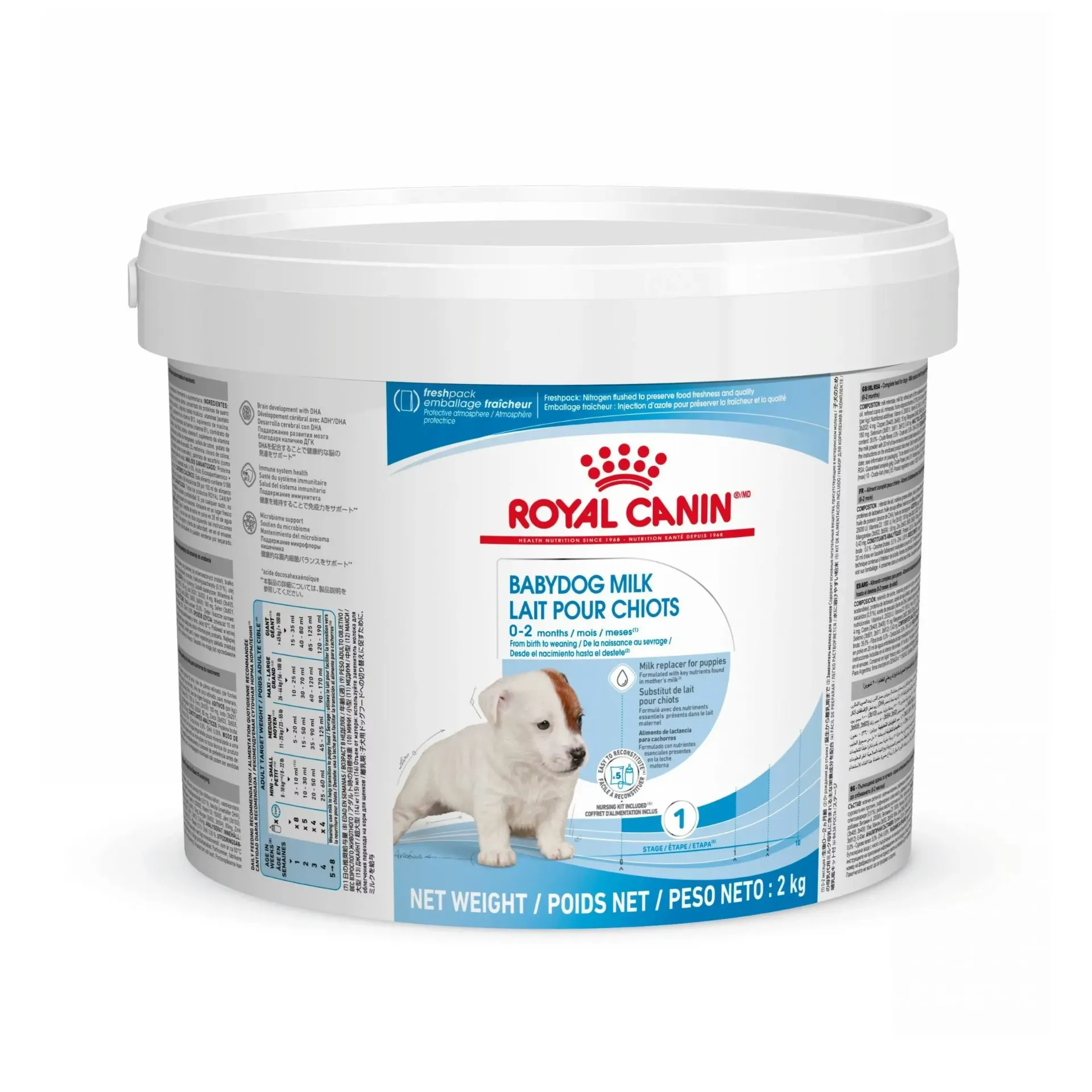 [16377] ROYAL CANIN Babydog Milk 0-2 months pour chien - Pot de 2 kg
