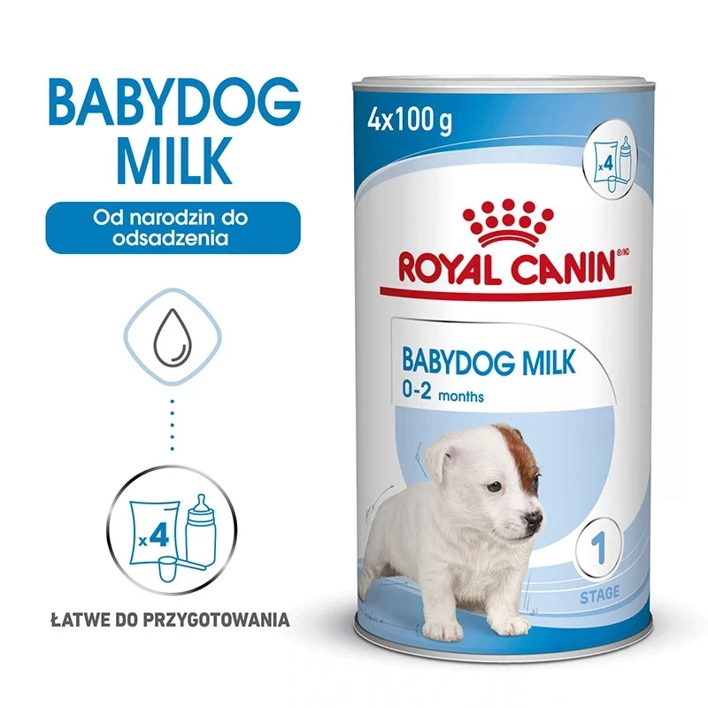 [16378] ROYAL CANIN Babydog Milk 0-2 months pour chien - Boîte de 400 g