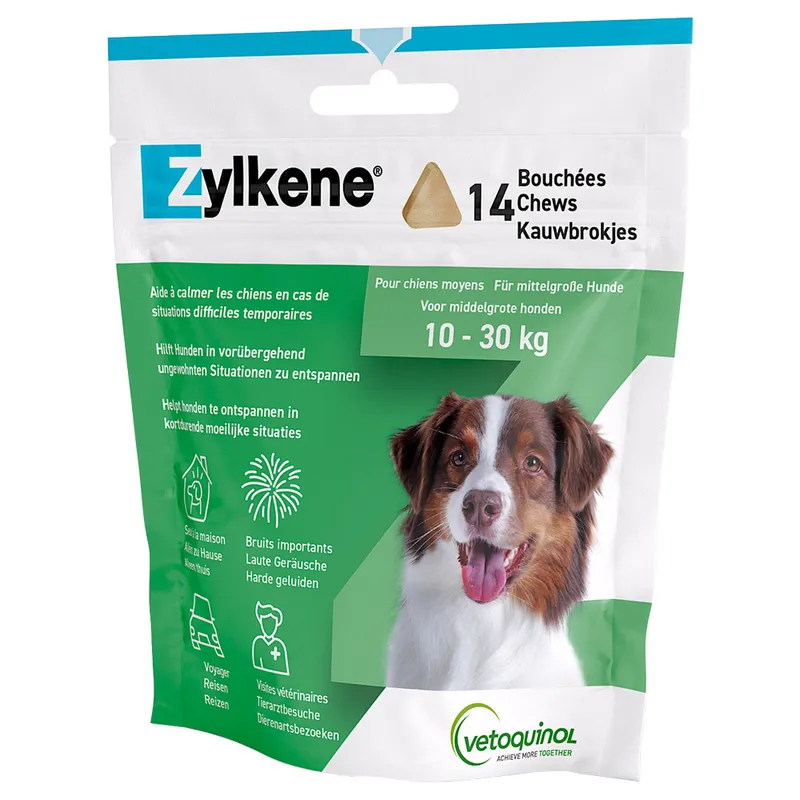 Zylkene chews 10-30 kg - 14 bouchées sachet de 225g