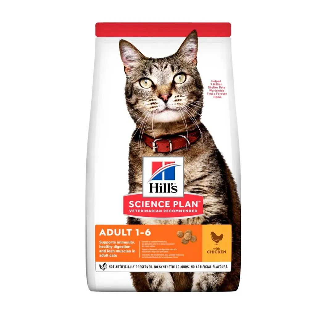 [7962] HILL'S SCIENCE PLAN Adult 1-6 Optimal Care au poulet pour chat - Sac de 15 kg