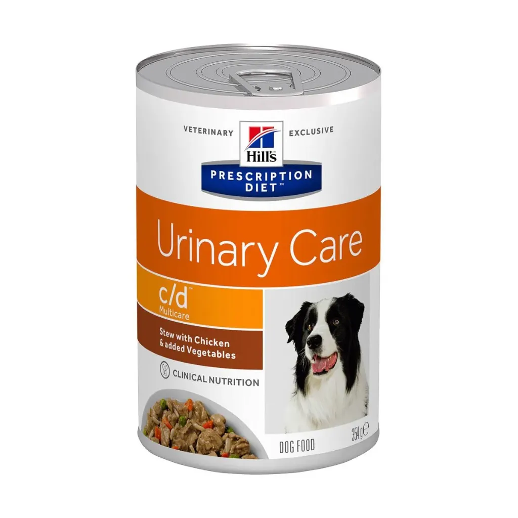 HILL'S PRESCRIPTION DIET Urinary Care c/d Multicare Mijoté au poulet & légumes  Chien - 12 boîtes de 354 g