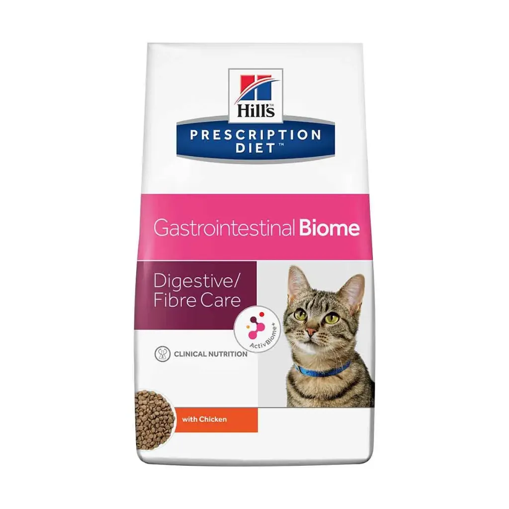 [11712] HILL'S PRESCRIPTION DIET Gastrointestinal Biome Digestive / Fibre Care au poulet pour chat - Sac de 1,5 kg