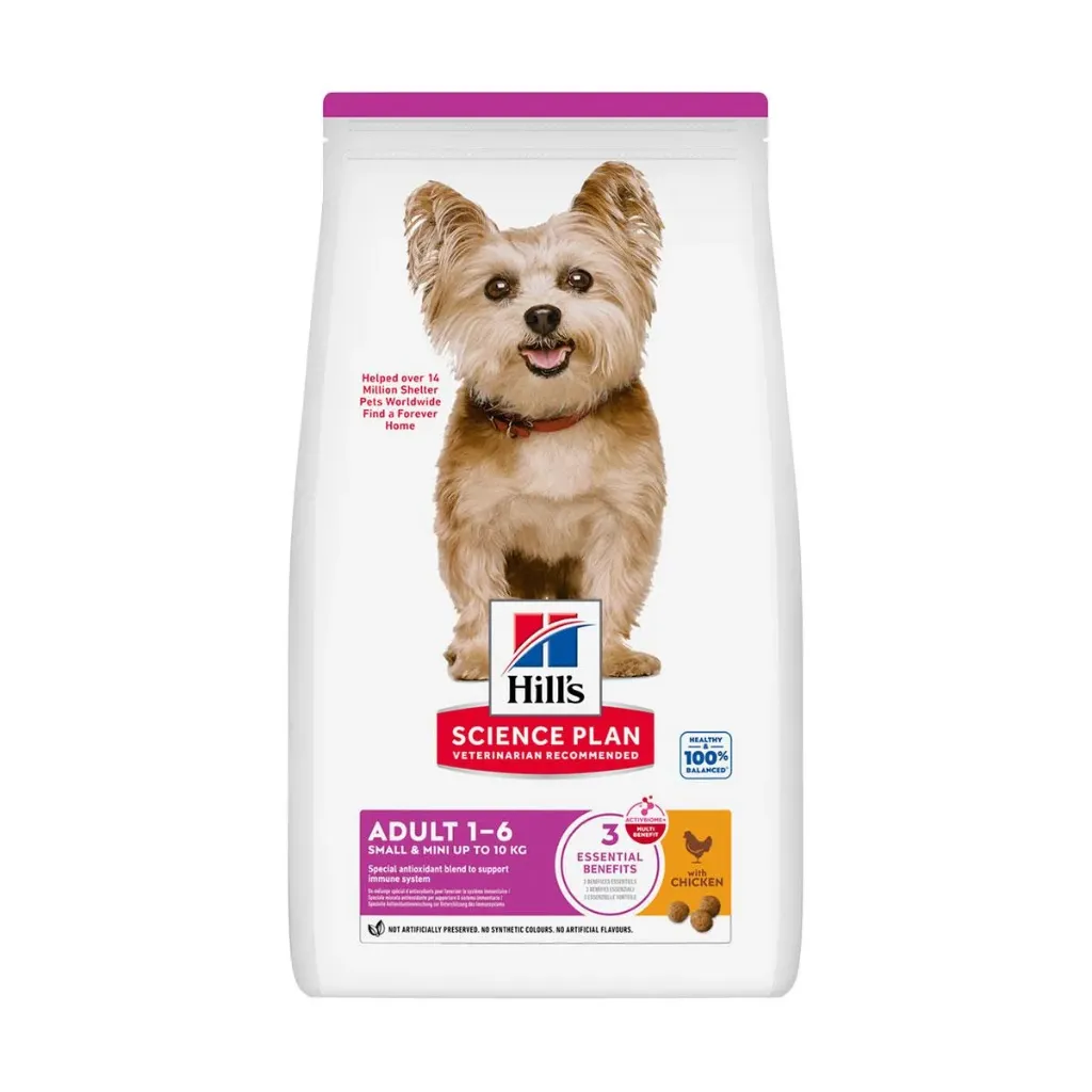 [11959] HILL'S SCIENCE PLAN Adult 1-6 Small & Mini up to 10 kg au poulet pour chien - Sac de 3 kg