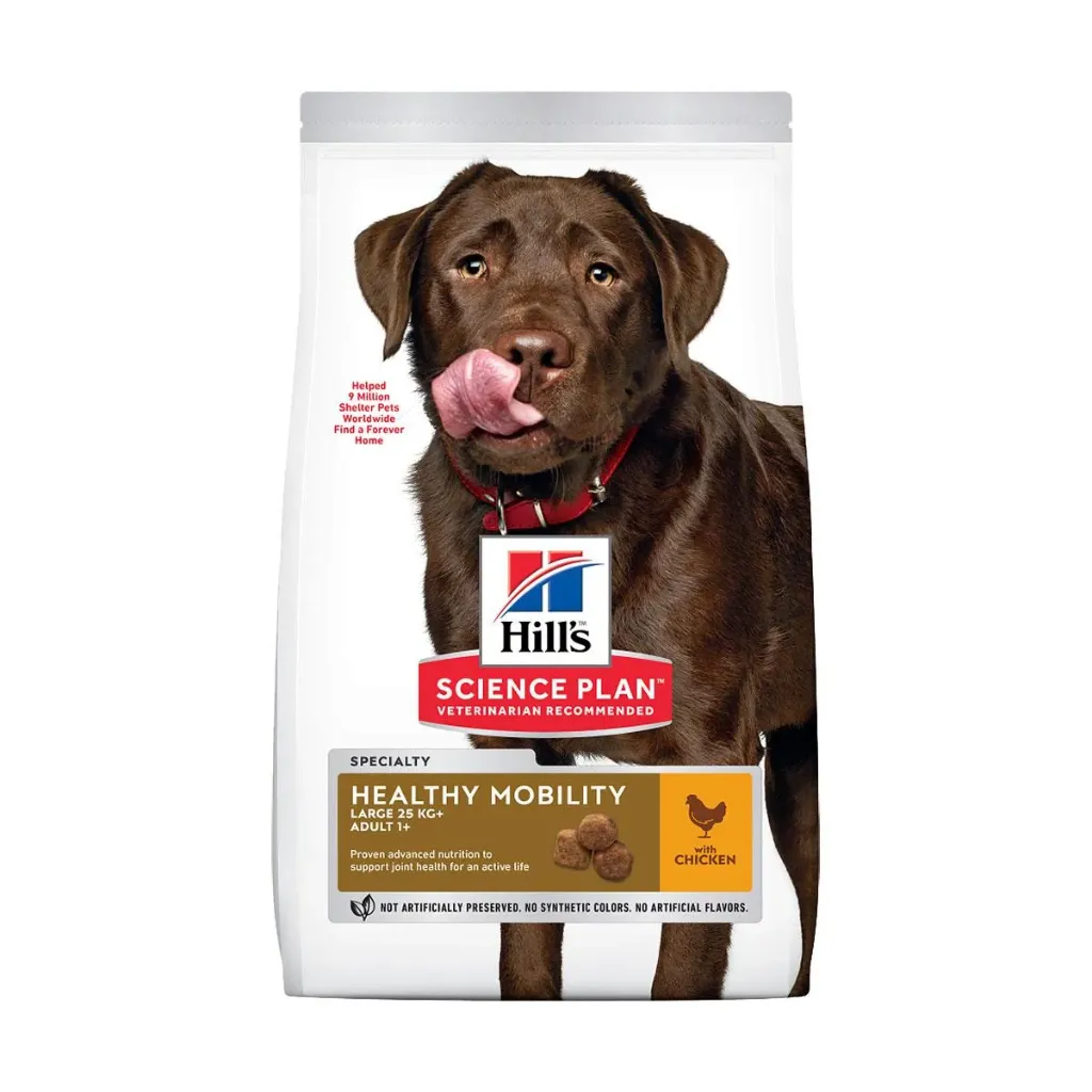 HILL'S SCIENCE PLAN Healthy Mobility Large 25 kg+ Adult 1+ au poulet pour chien - Sac de 14 kg