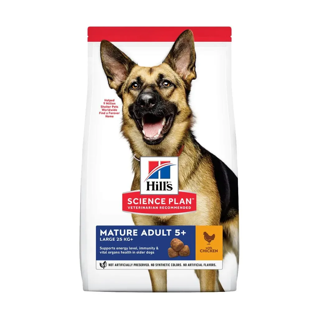 HILL'S SCIENCE PLAN Mature Adult 5+ Large 25 kg au poulet pour chien - Sac de 14 kg