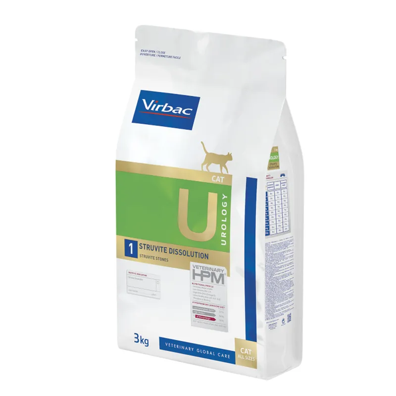 [83414] VIRBAC VETERINARY HPM U Urology 1 Struvite Dissolution pour chat - Sac de 3 kg