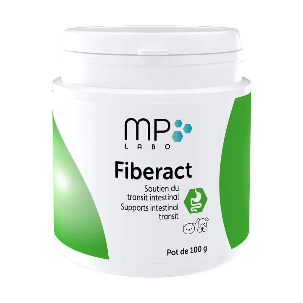 MP LABO FIBERACT Soutien du Transit Intestinal pour chien & chat - Pot de 100 g