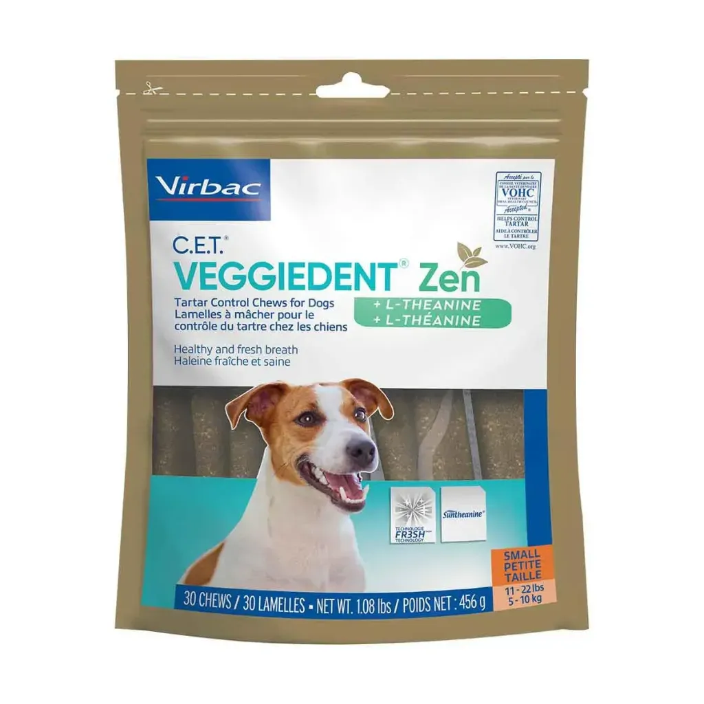 VEGGIEDENT ZEN CHIEN - Taille S 5-10kg - 15 lamelles