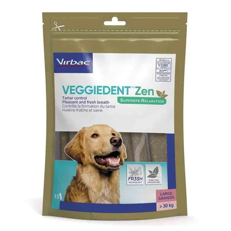 VEGGIEDENT ZEN CHIEN - Taille L > 30kg - 15 lamelles