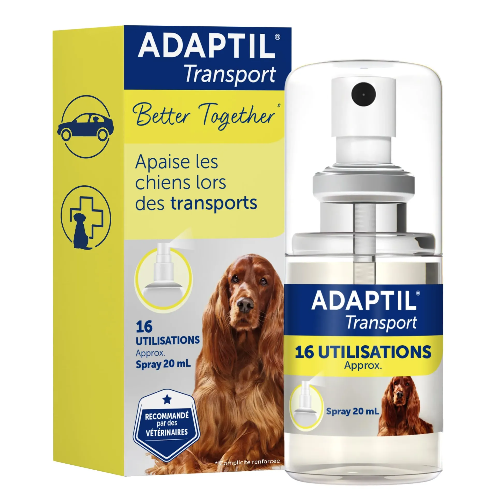 ADAPTIL Spray transport anti-stress pour chien - 20ml