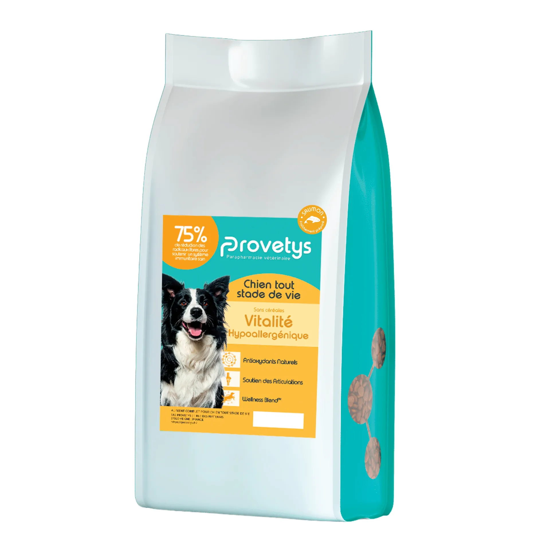 Croquettes Provetys Chien - Vitalité hypoallergénique 1.5kg