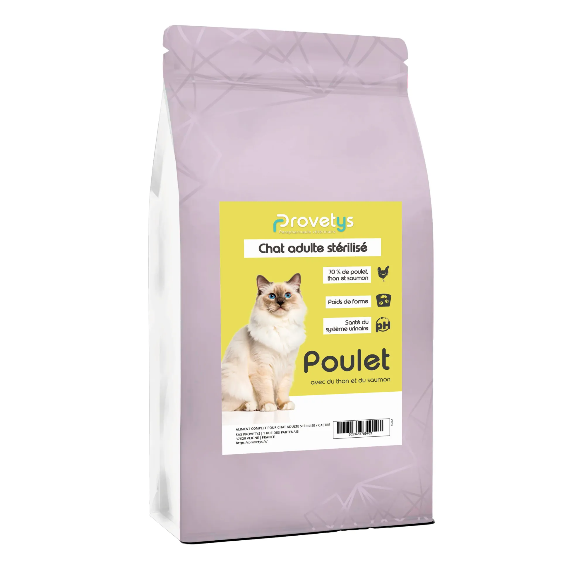 Croquettes Provetys Chat adulte stérilisé au poulet 1.5kg