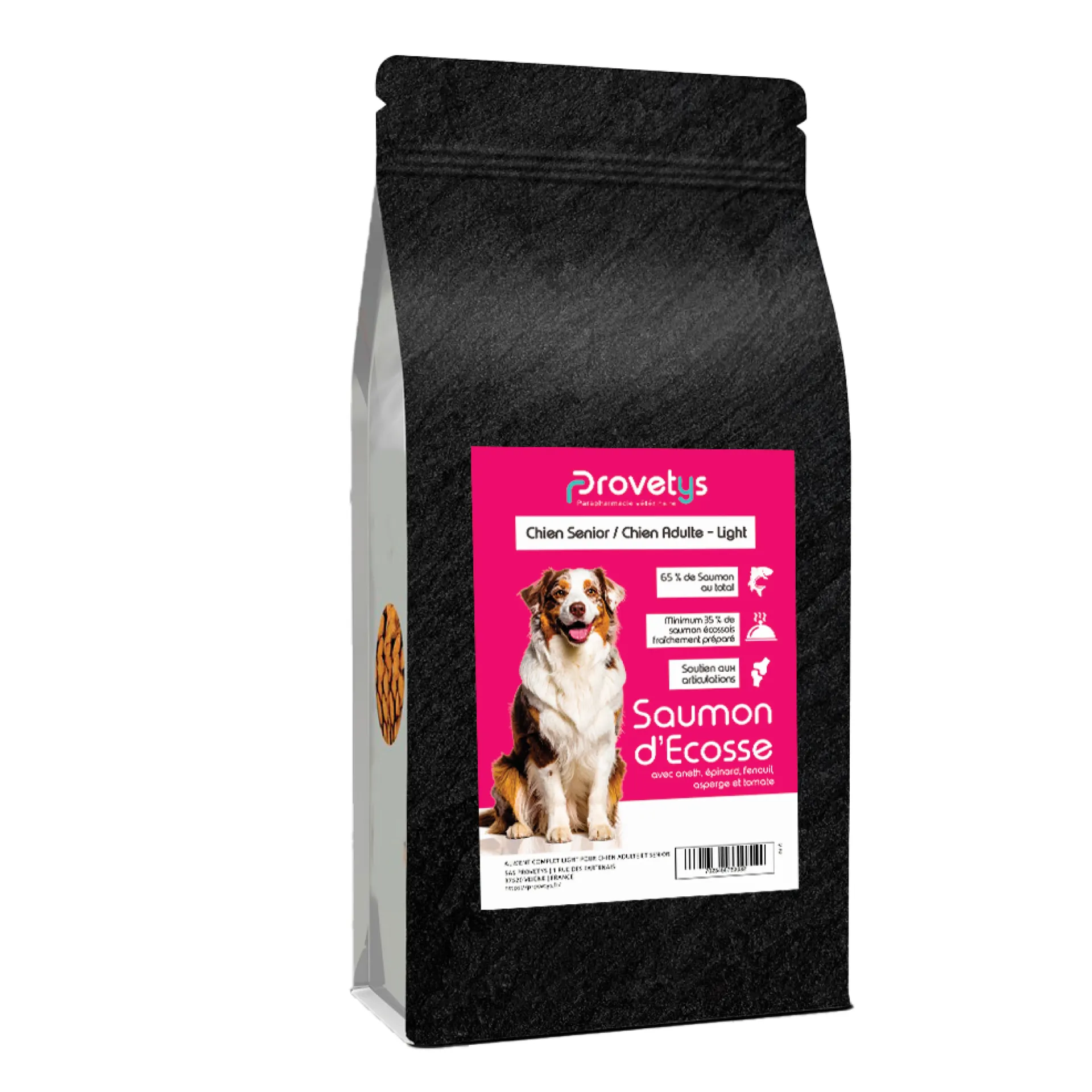 Croquettes Provetys chien senior au saumon - 2kg