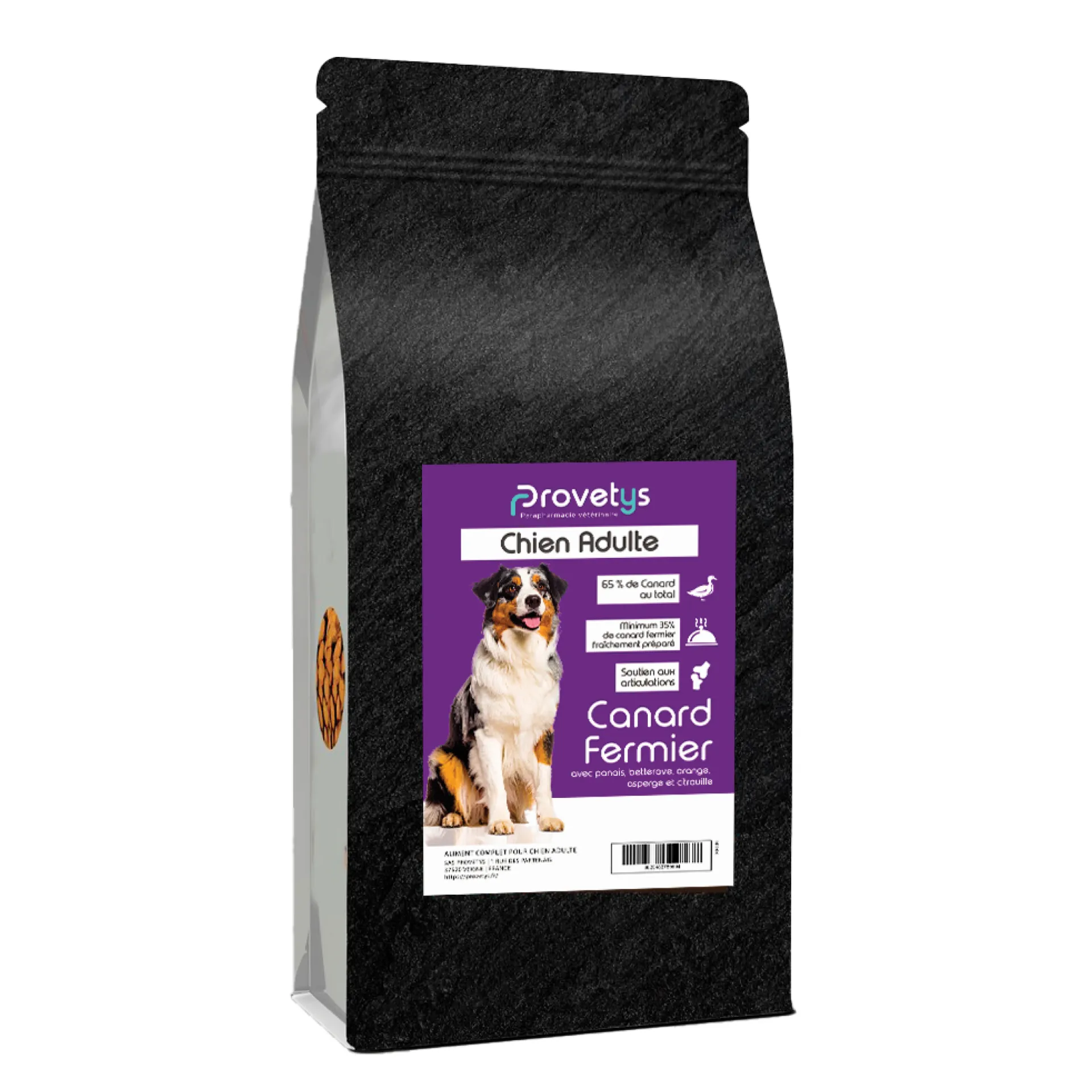 Croquettes Provetys chien adulte au canard - 6kg