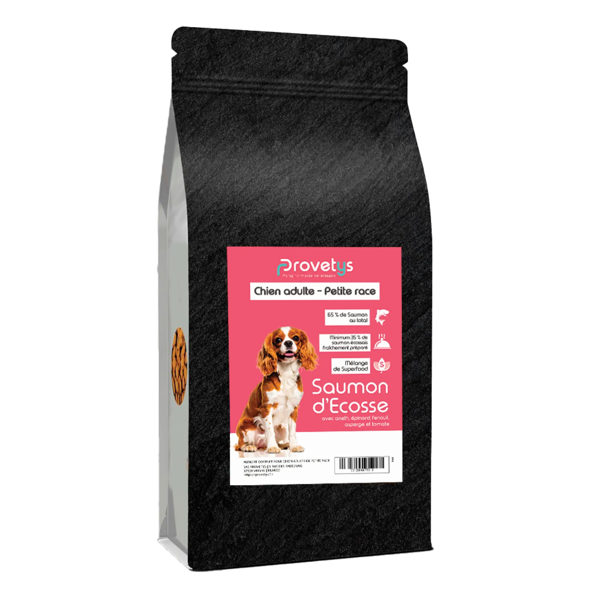 Croquettes Provetys adulte petite race au saumon - 2kg