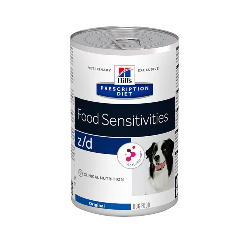 [13644] HILL'S PRESCRIPTION DIET Food Sensitivities z/d Original pour chien - 12 boîtes de 370 g