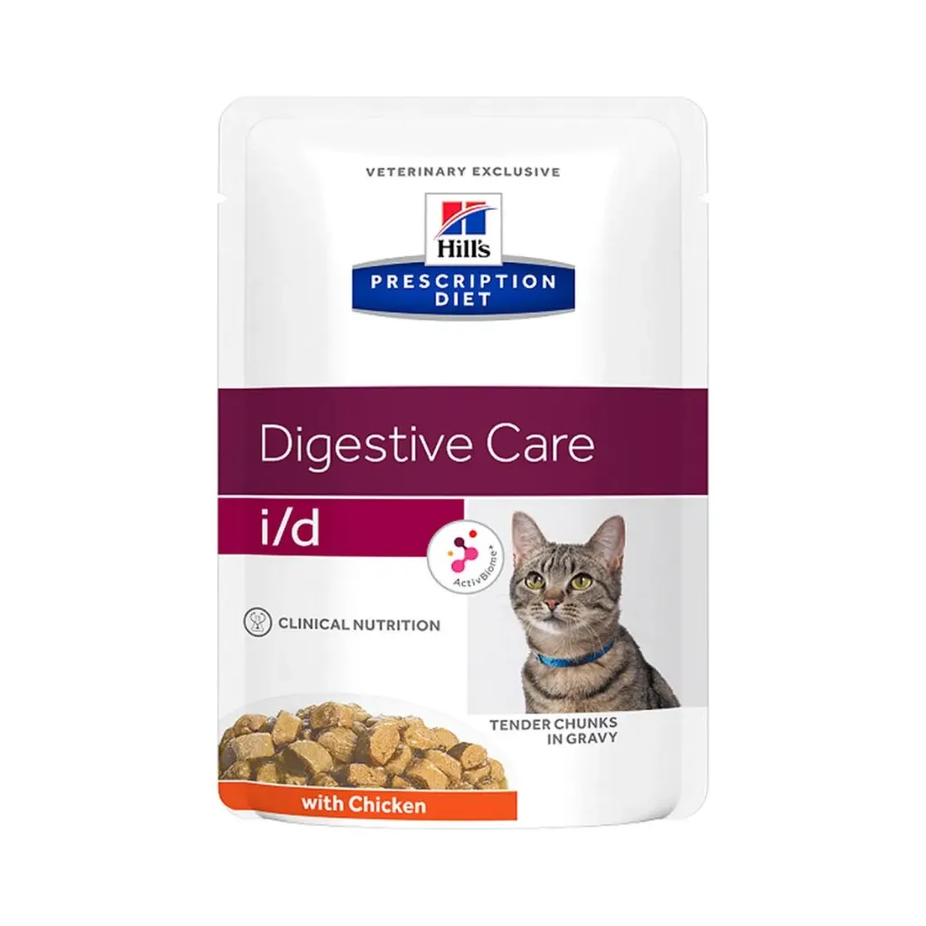 [13692] HILL'S PRESCRIPTION DIET Digestive Care i/d au poulet pour chat - 12 Sachets de 85 g