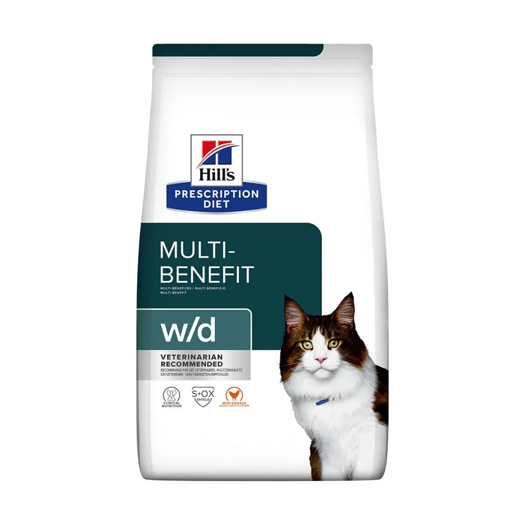 [14905] HILL'S PRESCRIPTION DIET Multi-Benefit w/d au poulet pour Chat - Sac de 3 kg