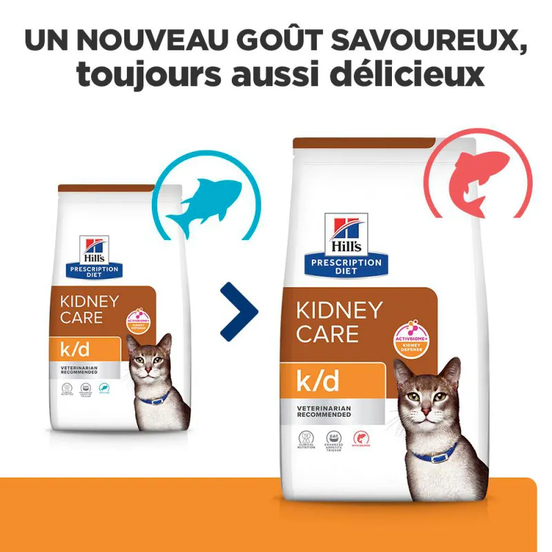 HILL'S PRESCRIPTION DIET Kidney Care k/d au thon pour Chat - Sac de 3 kg