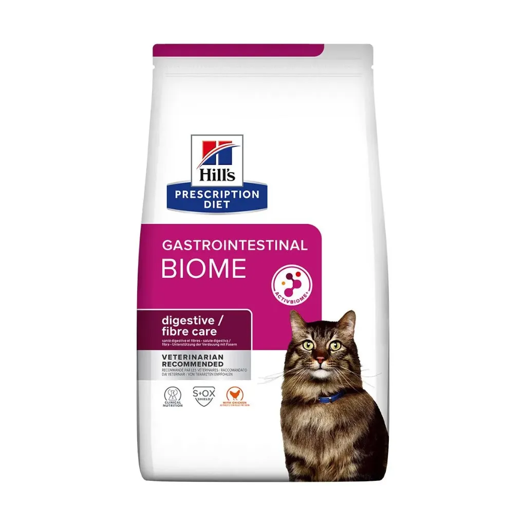 HILL'S PRESCRIPTION DIET Gastrointestinal Biome Digestive / Fibre Care au poulet pour Chat - Sac de 3 kg