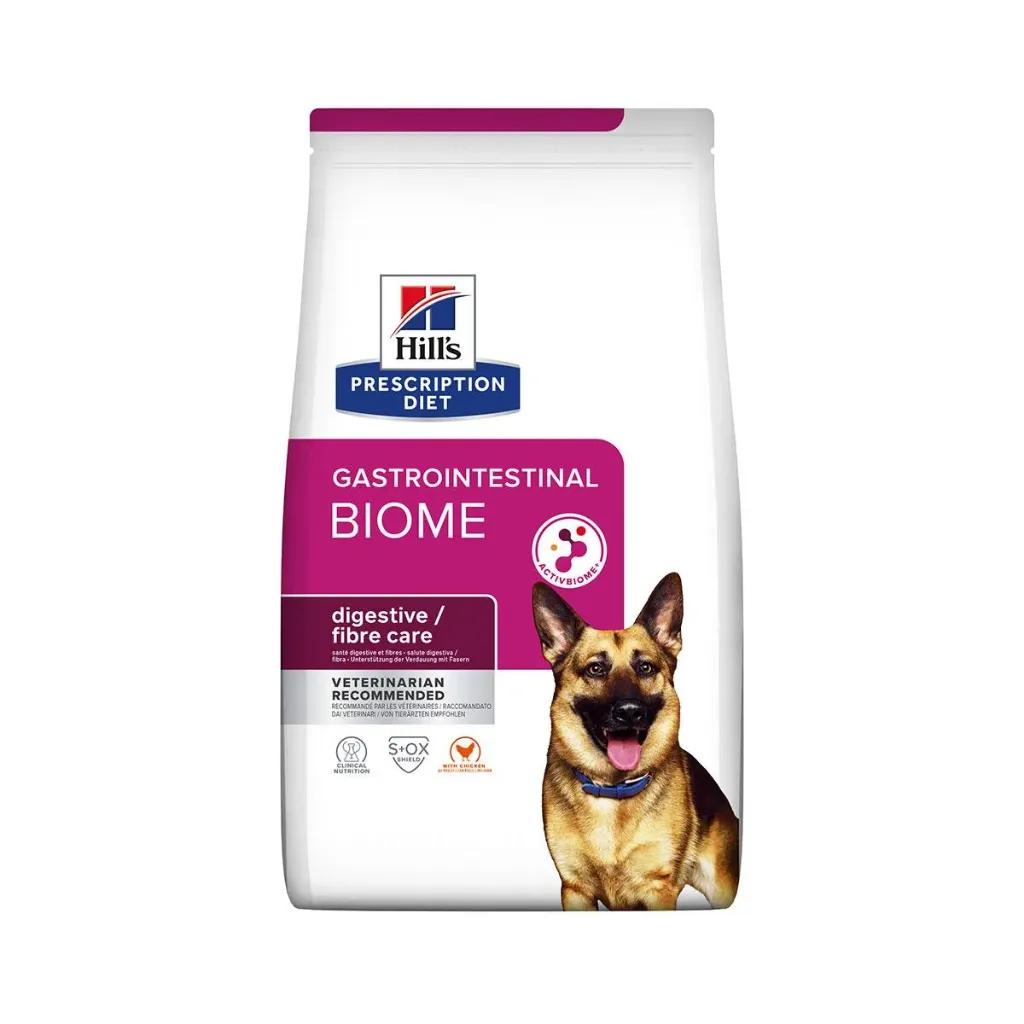 HILL'S PRESCRIPTION DIET Gastrointestinal Biome Digestive / Fibre Care au poulet pour chien - Sac de 4 kg