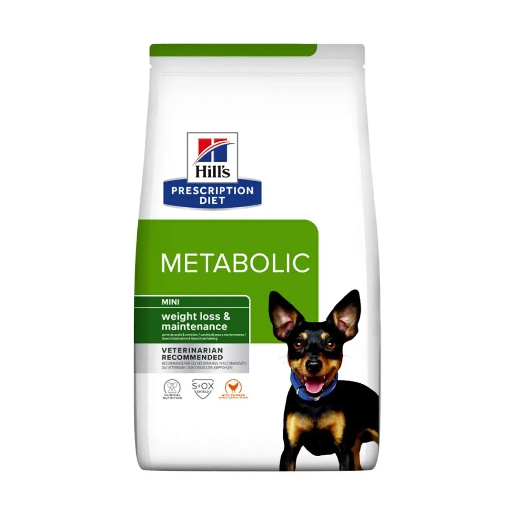 HILL'S PRESCRIPTION DIET Metabolic Mini Weight Loss & Maintenance au poulet pour chien - Sac de 1 kg