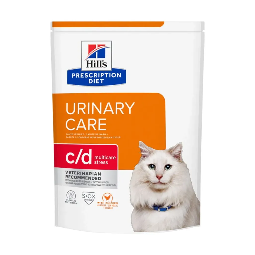 HILL'S PRESCRIPTION DIET Urinary Care c/d Multicare Stress au poulet pour chat - Sac de 3 kg