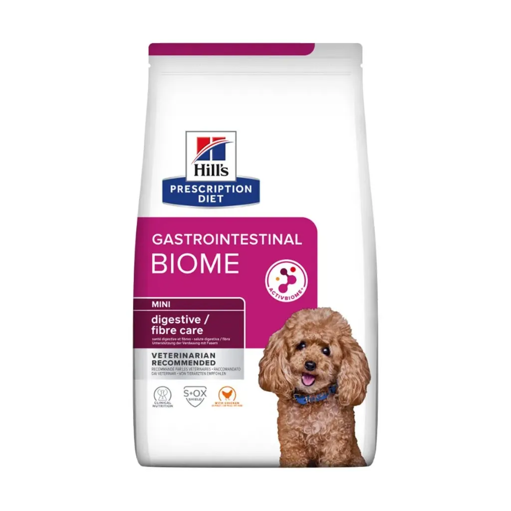 [15134] HILL'S PRESCRIPTION DIET Gastrointestinal Biome Mini Digestive / Fibre Care au poulet pour chien - Sac de 6 kg