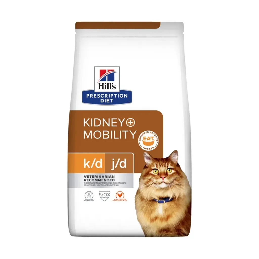 [15152] HILL'S PRESCRIPTION DIET Kidney+ Mobility k/d j/d au poulet pour chat - Sac de 1,5 kg