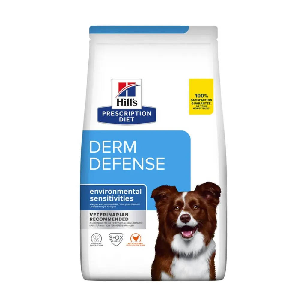HILL'S PRESCRIPTION DIET Derm Defense Environmental Sensitivities au poulet pour chien - Sac de 1,5 kg