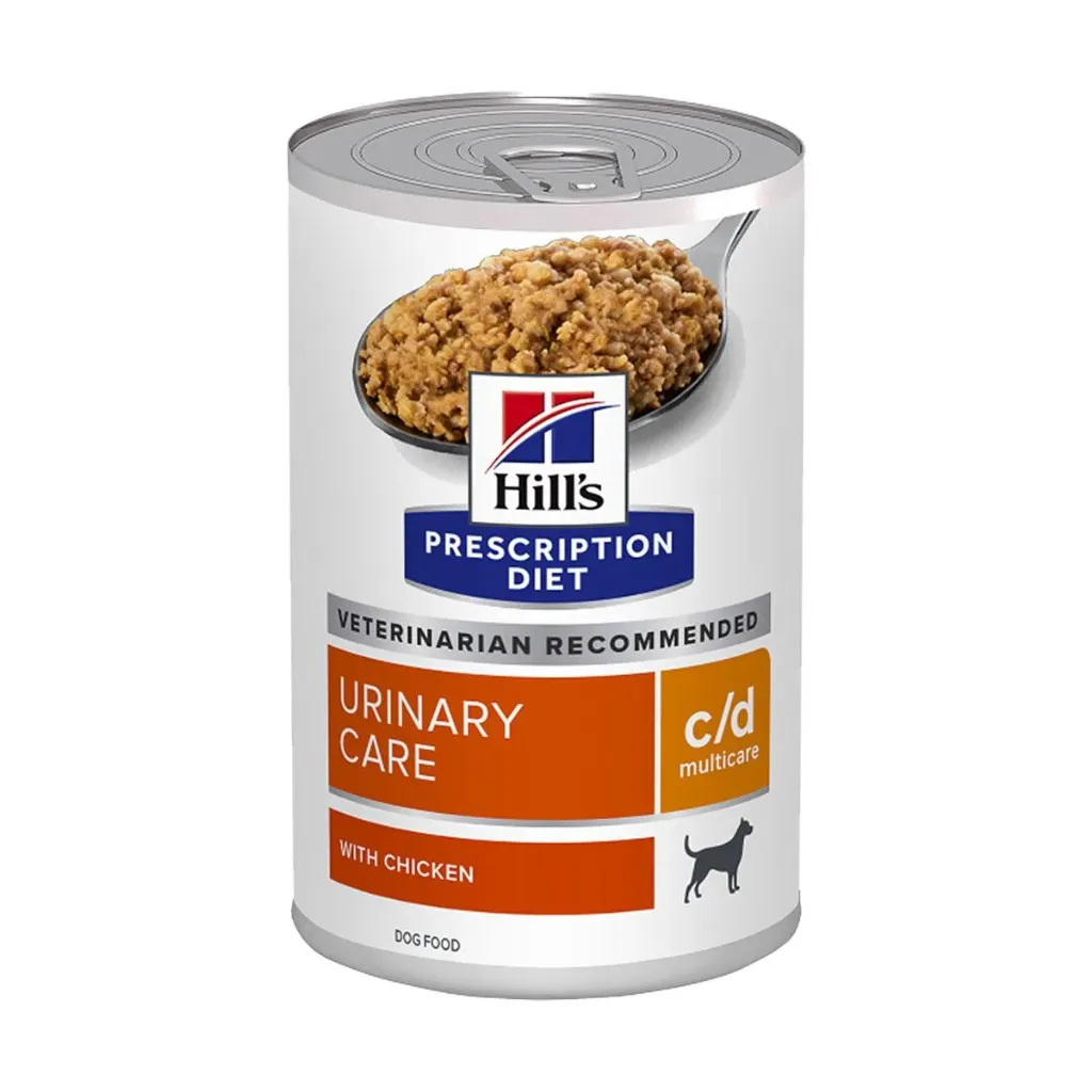 HILL'S PRESCRIPTION DIET Urinary Care c/d Multicare au poulet pour Chien - 12 boîtes de 370g