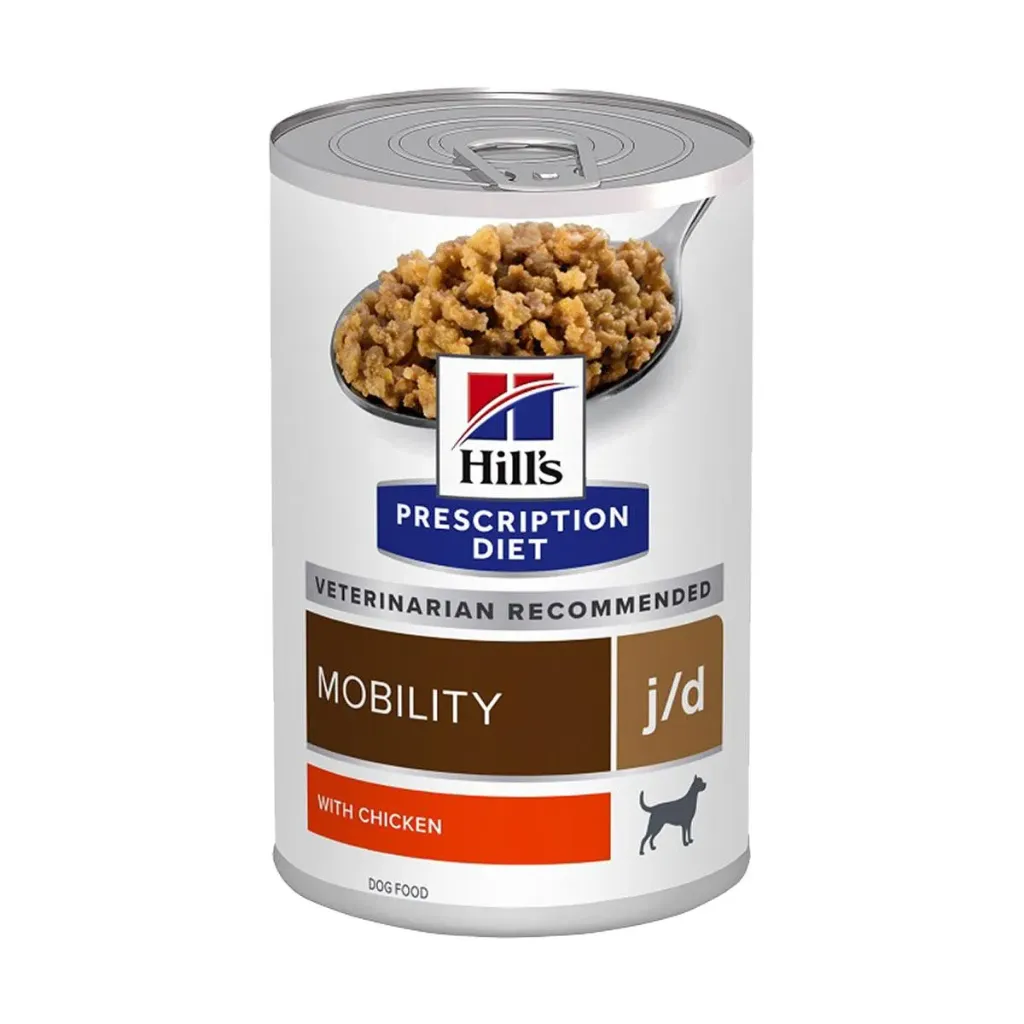 HILL'S PRESCRIPTION DIET Mobility j/d Mijoté au poulet pour chien - 12 boîtes de 370 g