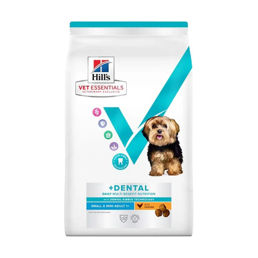 HILL'S VET ESSENTIALS +Dental Daily Multi-Benefit Small & Mini Adult 1+ au poulet pour chien - Sac de 2 kg