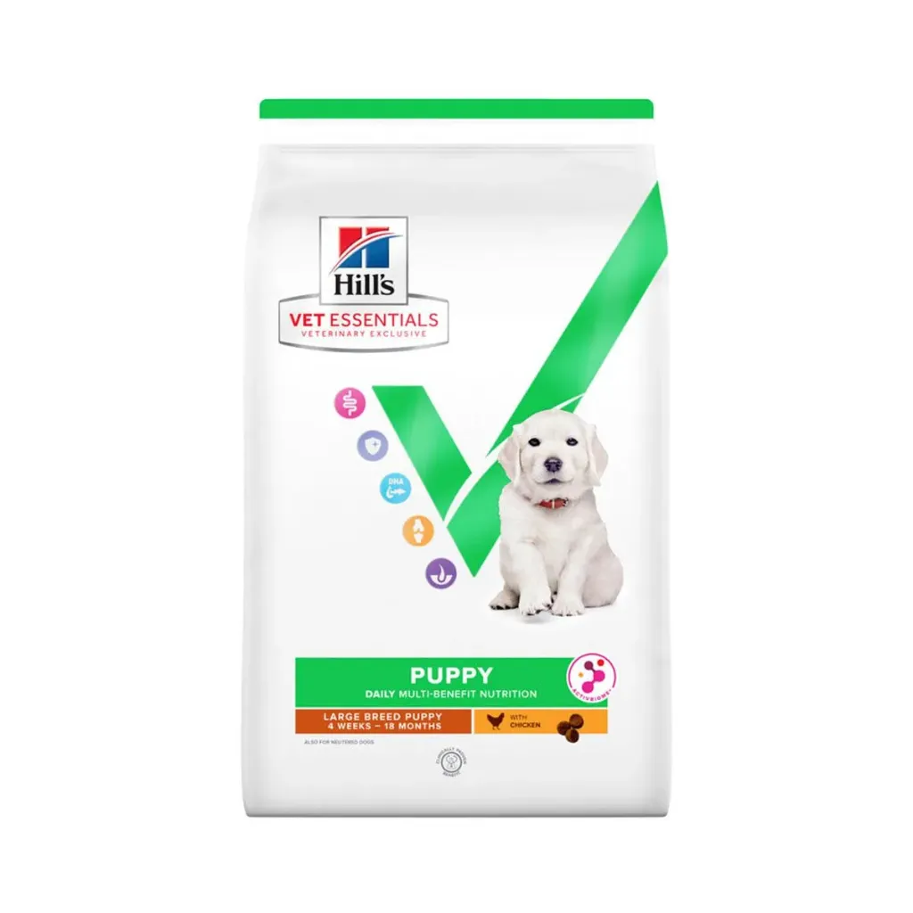 [15883] HILL'S VET ESSENTIALS Puppy Daily Multi-Benefit Large Breed 4 weeks - 18 months au poulet pour chien - Sac de 14 kg