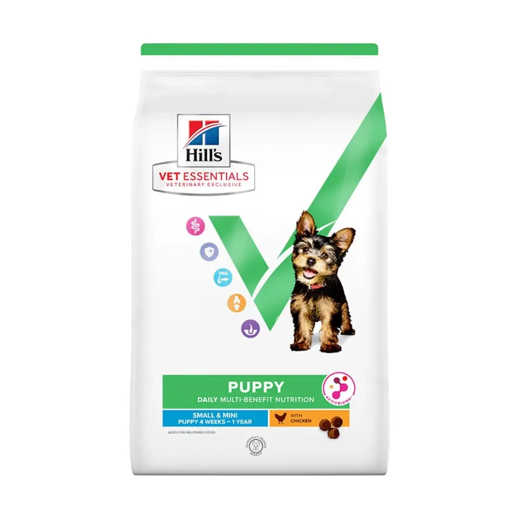 [15942] HILL'S VET ESSENTIALS Puppy Daily Multi-Benefit Small & Mini 4 weeks - 1 Year au poulet pour chien - Sac de 2 kg