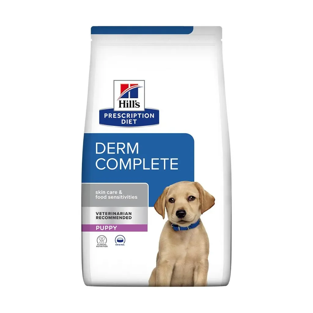 HILL'S PRESCRIPTION DIET Derm Complete Skin Care & Food Sensitivities Puppy Original pour chien - Sac de 4 kg