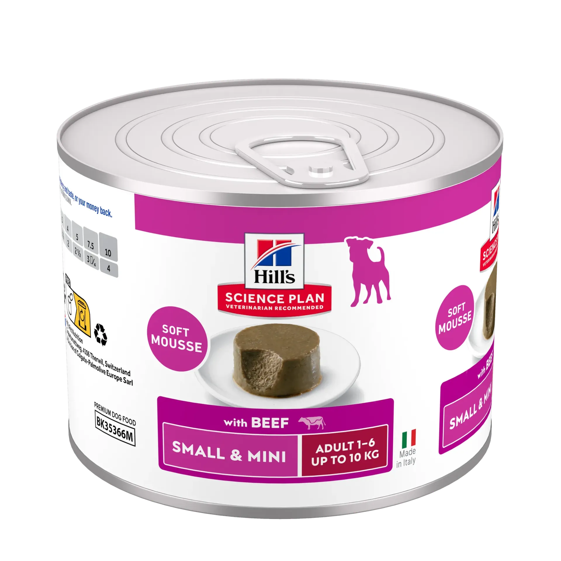 HILL'S SCIENCE PLAN Adult 1-6 Small & Mini up to 10 kg au boeuf pour chien - 12 boîtes de 200 g