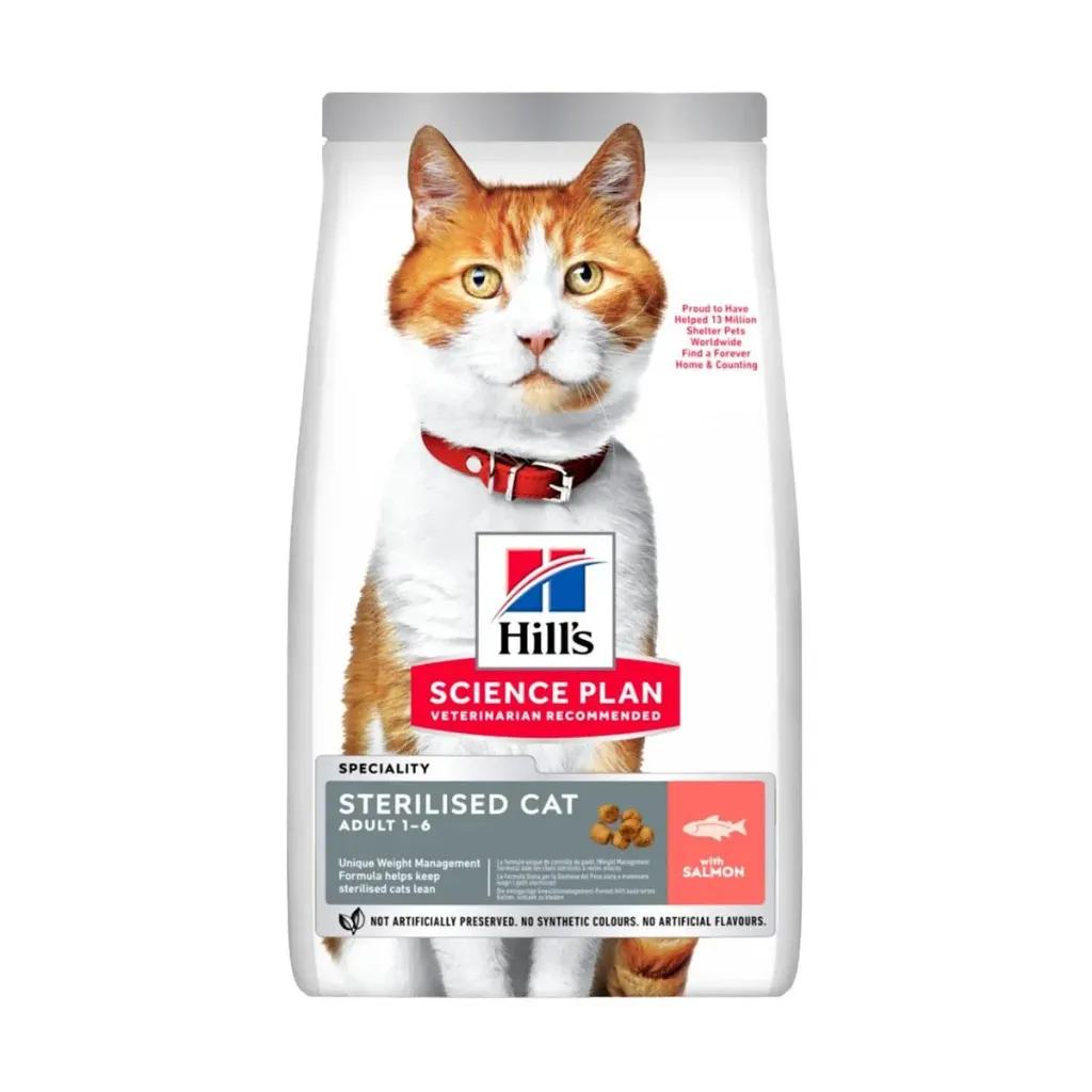 HILL'S SCIENCE PLAN Adult 1-6 stérilisé au saumon pour chat - Sac de 15 kg